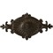 Ekena Millwork Quentin Ceiling Medallion, Hand-Painted Stone Hearth Crackle, 23 1/2"W x 12 1/4"H x 1 1/2"P CM23RO1SHC - alternate 1